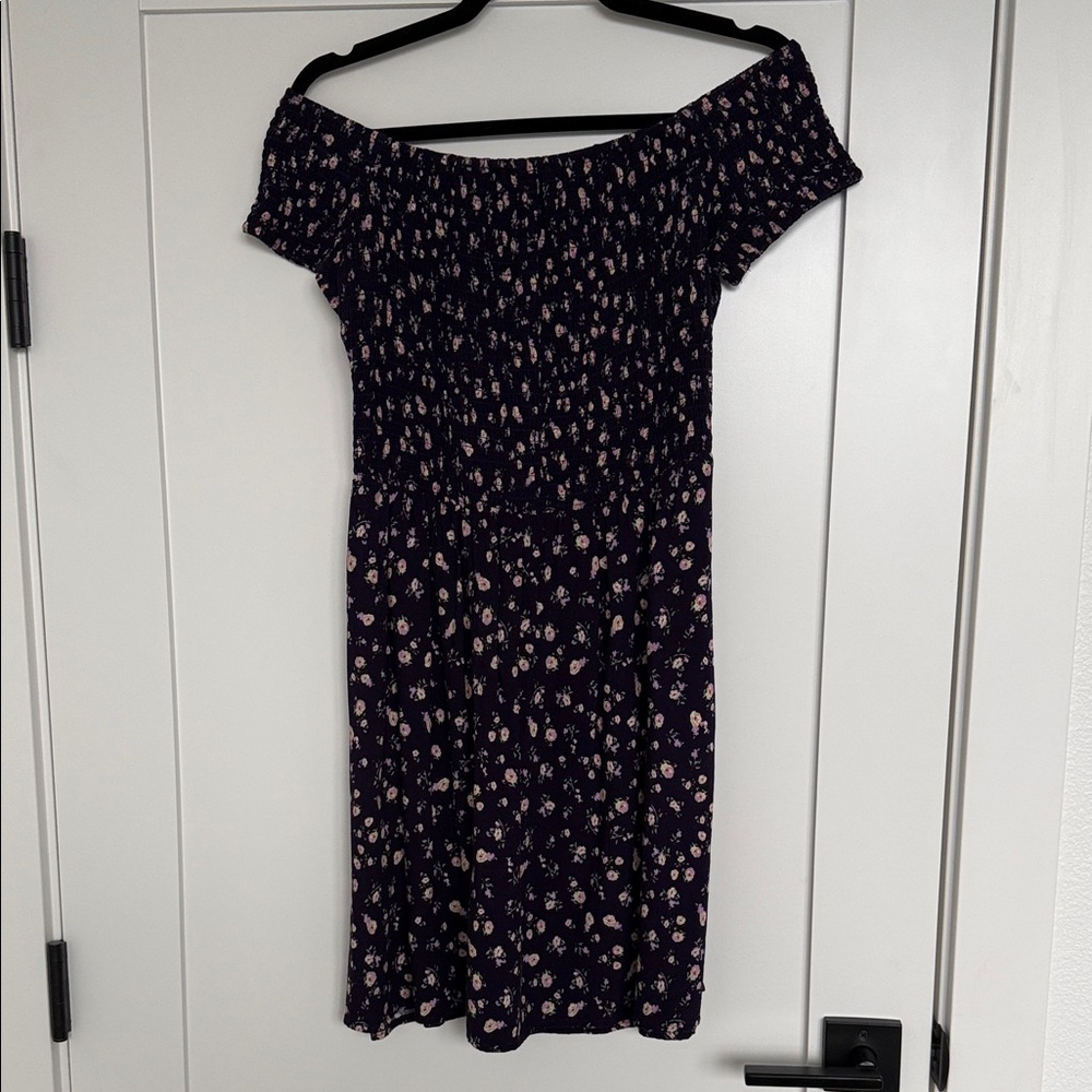 Mossimo Supply Co. Navy Floral Mini Dress